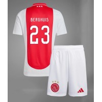 Dječji Nogometni Dres Ajax Steven Berghuis #23 Domaci 2024-25 Kratak Rukav (+ Kratke hlače)